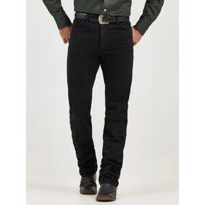 WRANGLER Men's Cowboy Cut Original Fit Jean Size 34X32 In Shadow Black